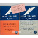 British Empire Games programmes held in Auckland, 4th to 11th February 1950, comprising Track