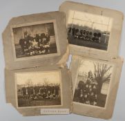 Collection of four matted photographs of Wanderers Rugby Club, Halifax, Nova Scotia, comprising 1898