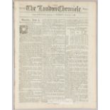 The London Chronicle with cricket and sailing reports, dated Saturday June 7th to Tuesday June