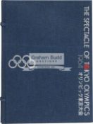 A Spectacle of Tokyo Olympics 1964 Japan Olympic Games Souvenir Book,  the green bound volume, in