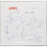 Manchester United 1971 team signed British European letterhead,  signed by 15 squad members