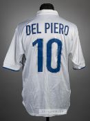 Alessandro Del Piero, white Italy no.10 jersey v Chile in the FIFA World Cup finals Group B at