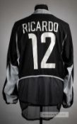 Roberto Jimenez black Portugal no.12 goalkeeper's jersey v England, played at Villa Park, 7th