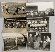 Swansea Town FC selection of b&w original press photographs, dating from 1947 to 1953, including