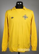 Pat Jennings yellow Northern Ireland no.1 goalkeeper's jersey from the British Championship fixtures