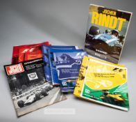 Collection of F1 media packs and Grand Prix programmes, content including Austria 1997, '98, '99;