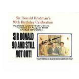 Australia's Sir Donald Bradman hand signed First Day Cover commemorating Sir Donald Bradman’s 90th