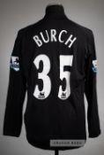 Rob Burch black Tottenham Hotspur no.35 goalkeeper's jersey, season 2005-06, Kappa, long-sleeved