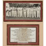 Signed b&w photograph of the "Gentlemen v Players" match at the Scarborough Festival, 7th - 9th