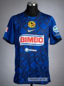Blue & navy Club America No.30 jersey from the World Football Challenge match v Manchester City,