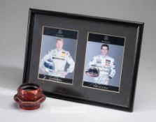 Collection of F1 ephemera, including signed F1 driver profile cards and photographs of Massa,