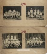 Collection of matted photographs relating to the South African athlete C.R. Davis, including at St