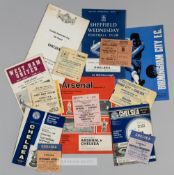 A varied collection of Chelsea items to include away programmes at Chester (FAC) 1951/52 (Buick),