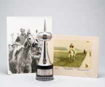 The Sportsman's trophy of the month awarded to the jockey Stan Mellor in December 1971 for riding