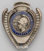 The rare large version of the London 1908 Olympic Games steward's badge, by Vaughton, shield-