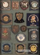 Extensive collection of bowling club badges collected by the English bowls player John Lord Coles (