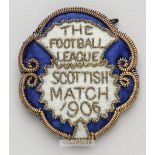 Football League representative badge v Scottish League, played at Stamford Bridge, 24th March