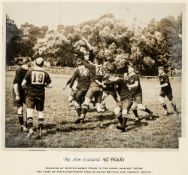 New Zealand All Blacks b&w photograph training at Newton Abbot during the tour of Great Britain,