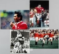 Signed photographs of British rugby union stars,  including Phil Bennett, JPR Williams, Gavin