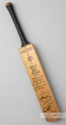 The Ashes 5th test England v Australia signed miniature cricket bat, held at the Oval on 18th August