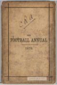 The Football Annual 1873, edited by Charles W. Alcock, published by Virtue & Co., London, second