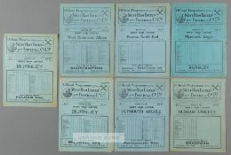 Seven West Ham United 1930s home programmes, F.L. Division Two fixtures unless otherwise stated,