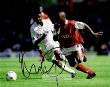 Arsenal collection of eight signed photographs, 8 by 10in. photographs including Ian Wright, Mikel