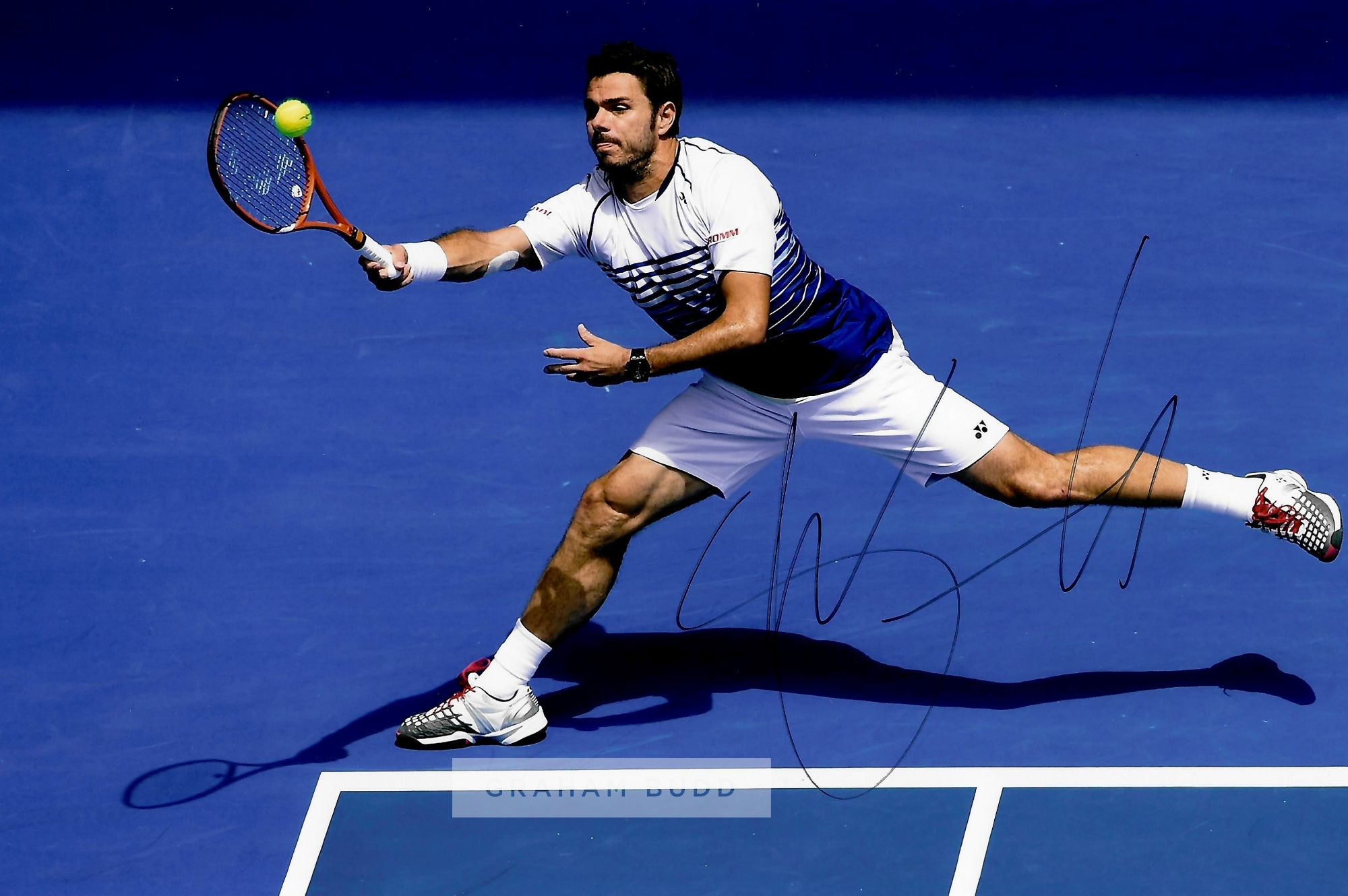 Collection of 11 signed photograph of tennis players from the men's game, including Roger Federer ( - Image 11 of 11