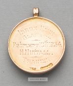 The Football League England v Scotland representative medal awarded to H. Nuttall, obverse with a