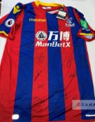 Crystal Palace signed replica football jerseys, individual 2016-17 jersey signed by star player