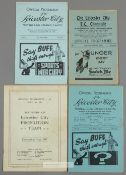 Four Leicester City 1930s home programmes, F.L. Division One v Middlesbrough 24th September 1932;