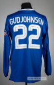 Eiour Gudjohnsen blue Chelsea no.22 home jersey v AC Milan, played at Lincoln Financial Field,