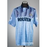 Paul Allen: the very rare 'baby' blue Tottenham Hotspur No.11 third-choice jersey, season 1993-94,