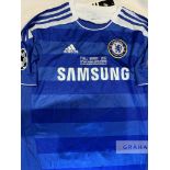 Frank Lampard signed blue Chelsea replica 2012 Champions League Final no.8 jersey, Adidas, short-