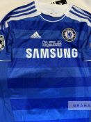 Frank Lampard signed blue Chelsea replica 2012 Champions League Final no.8 jersey, Adidas, short-