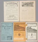 Five Fulham v Reading programmes, two South-Eastern League reserves fixtures 26th November 1910 and