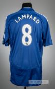 Frank Lampard blue Chelsea no.8 home jersey, season 2006-07, Adidas, player issued short-sleeved
