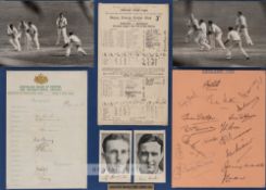 England v Australia fifth Ashes test, at Kennington Oval, 15th August 1953 photographic, score