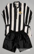 Black & white striped Newcastle United F.A. Cup final no.10 jersey v Blackpool, played at Wembley,