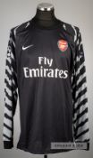 Wojciech Szczesny black Arsenal no.53 goalkeeper's third jersey, season 2010-11, Nike, long-
