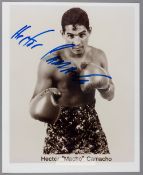 CAMACHO HECTOR 3 WEIGHT WORLD BOXING CHAMPION 1983-92 AUTOGRAPHED PHOTOGRAPH Héctor Luís Camacho