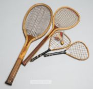 Champion Driva tennis racquet by Williams & Sons of Paris, circa 1910, excellent condition with no