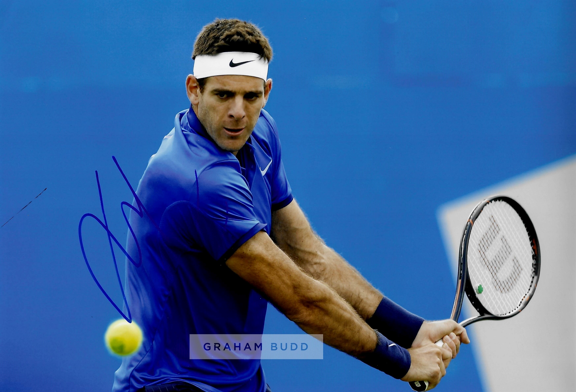 Collection of 11 signed photograph of tennis players from the men's game, including Roger Federer ( - Image 9 of 11