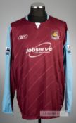 James Collins claret and blue West Ham United no.19 home jersey, season 2006-07, Reebok, long-