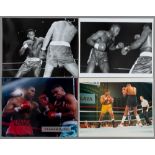 Lennox Lewis superb binder of b & w and colour press photographs, 14 by 12in. b & w (3), colour (10)