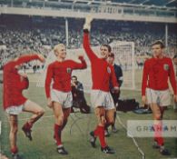 England 1966 World Cup Winners Nobby Stiles, Bobby Moore, Geoff Hurst and Martin Peters signed,