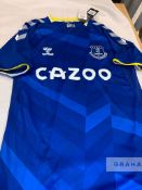 Richarlison de Andrade signed blue Everton replica home jersey, season 2021-22, Hummel, short-