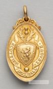 Scottish Football League winner's medal awarded to Motherwell's J Taggart, Director, 1931-32,