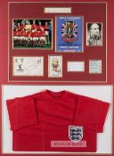 England "Champions of the World" 1966 display, comprising 7 by 9.5in. colour photograph of the