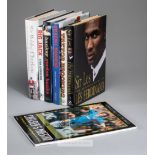 Collection of signed books by football stars,  including Sir Bobby Charlton "My Manchester United